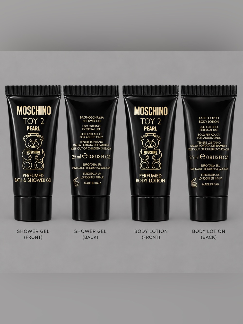 Moschino Toy 2 Pearl Perfumed Body Lotion  & Shower Gel - Black and Gold